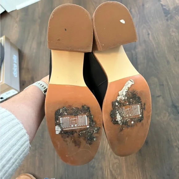 Kork-Ease Black Leather heeled loafers - Picture 4 of 4